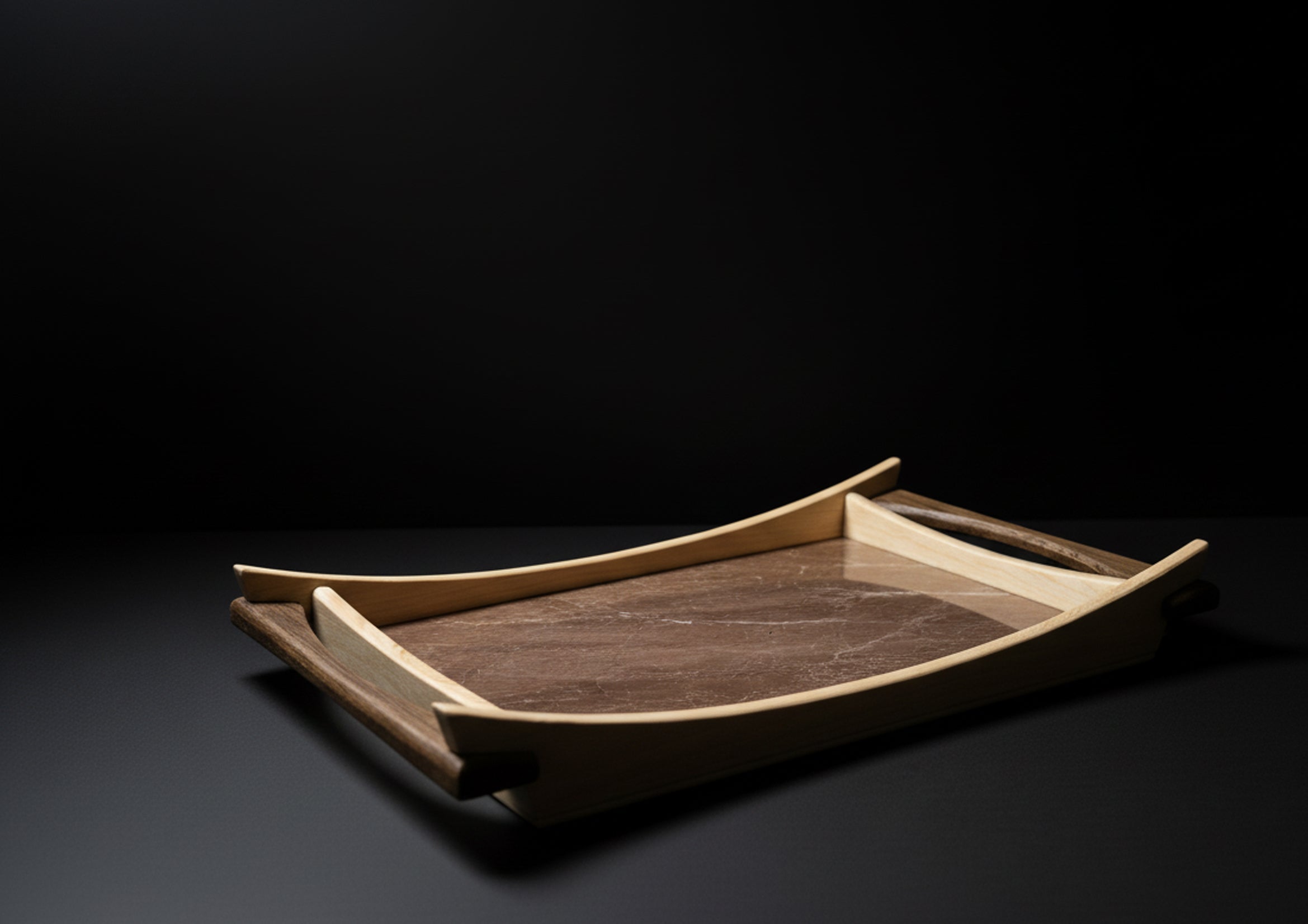 Rustikales Holz Serviertablett