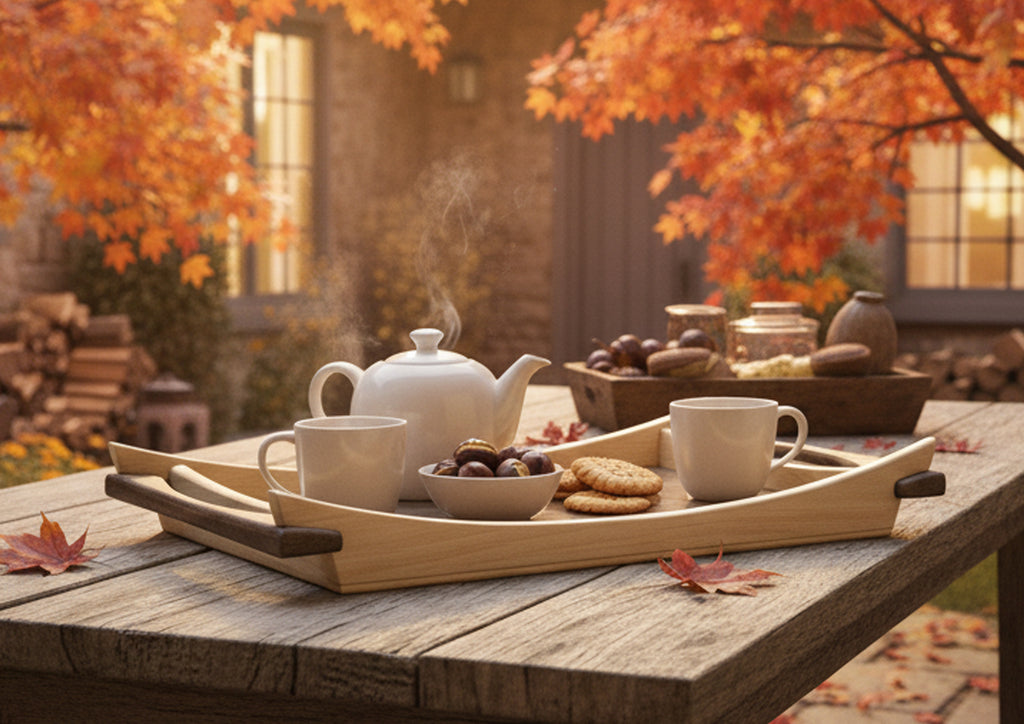 Rustikales Holz Serviertablett