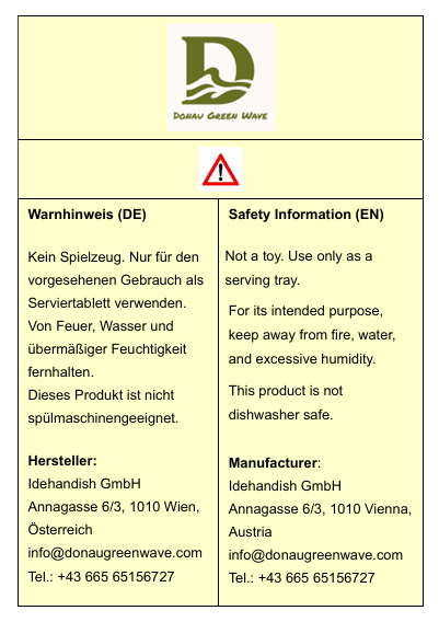 Rustikales Holz Serviertablett